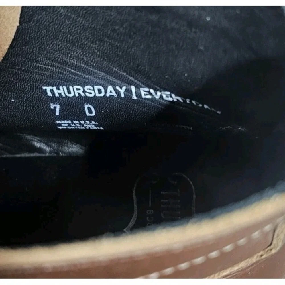 Thursday Boot Company Vanguard Mens Size‎ 7 French Roast Made In U.S.A.